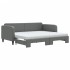 Sofá cama nido con colchón tela gris oscuro 90x190