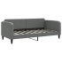 Sofá cama nido con colchón tela gris oscuro 90x190