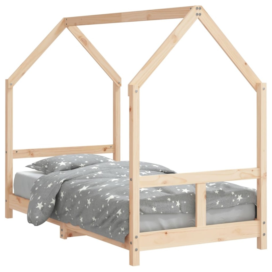 Estructura de cama para niños madera maciza de pino 80x160