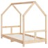 Estructura de cama para niños madera maciza de pino 80x160