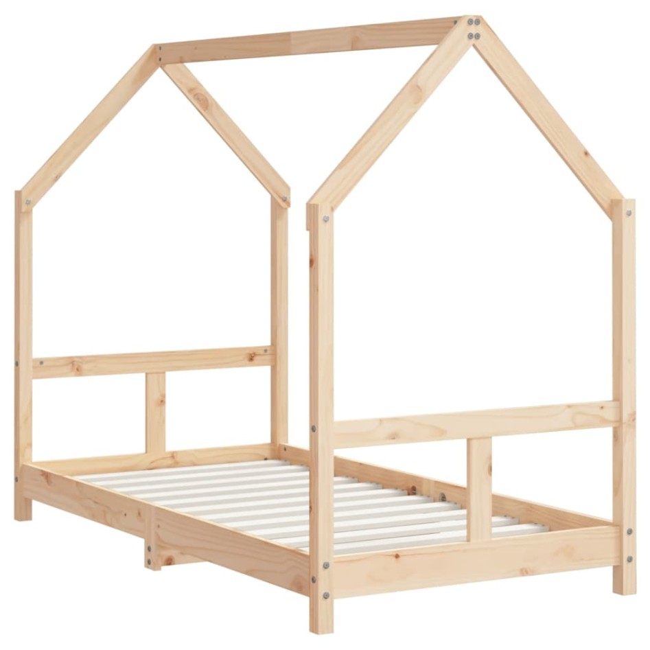 Estructura de cama para niños madera maciza de pino 80x160