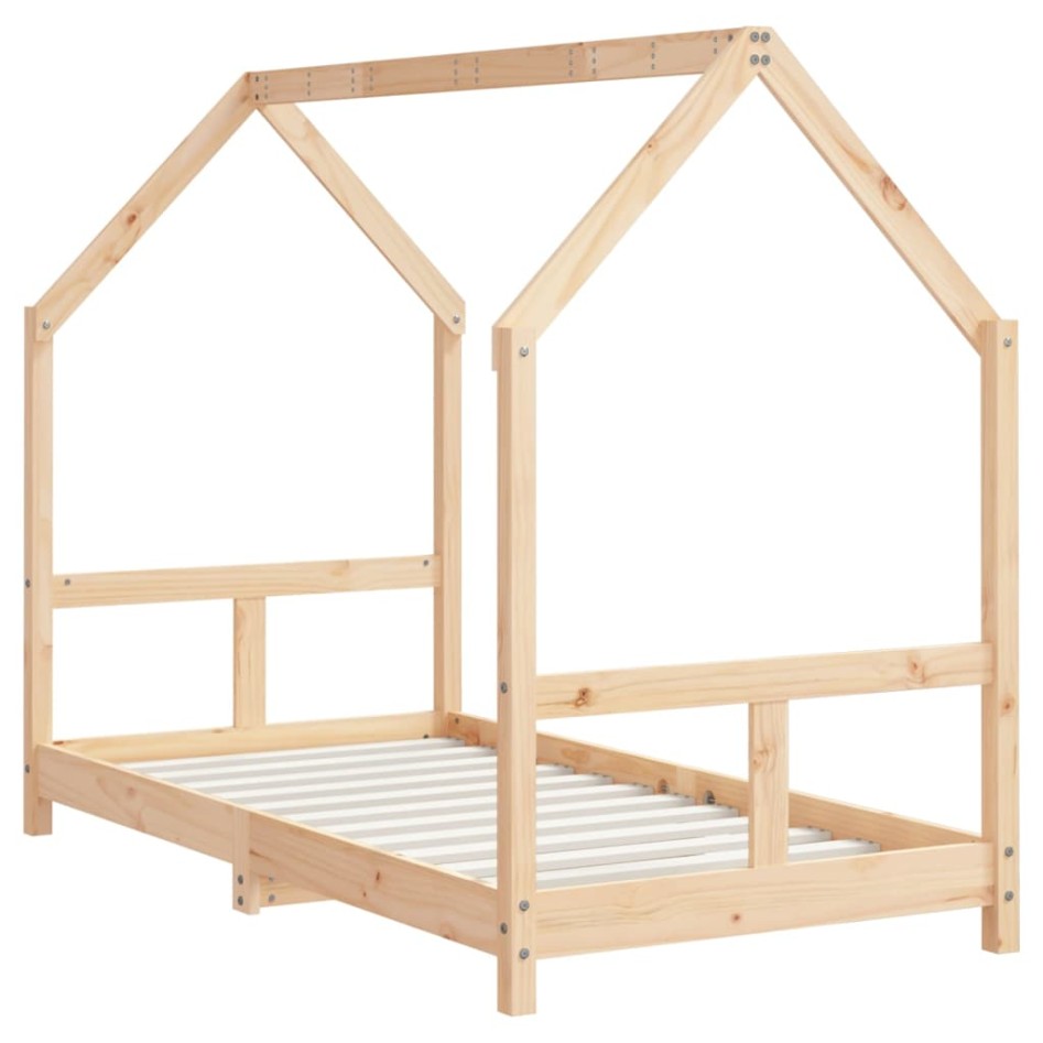 Estructura de cama para niños madera maciza de pino 80x160
