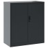 Armario archivador de acero gris antracita 79x40x90