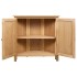 Armario de esquina de madera maciza de roble 80x33,5x78