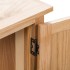 Armario de esquina de madera maciza de roble 80x33,5x78