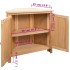 Armario de esquina de madera maciza de roble 80x33,5x78