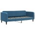 Sofá cama nido con cajones terciopelo azul 80x200