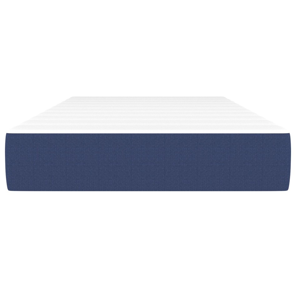 Colchón de muelles ensacados tela azul 120x190x20