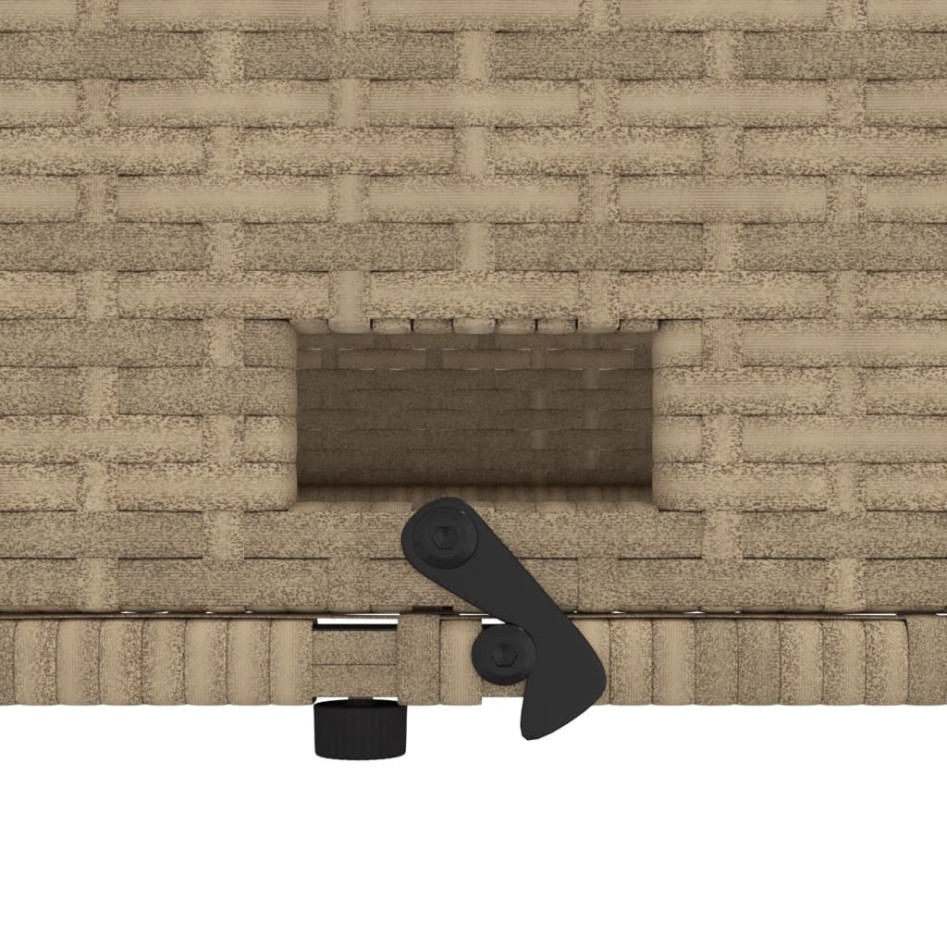 Sofá de jardín con cojines 2 plazas ratán y madera acacia