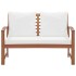 Set de muebles de jardín 4 pzs y cojines madera maciza