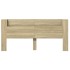 Cabecero de cama con LED roble Sonoma 220x16,5x103,5