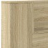 Cabecero de cama con LED roble Sonoma 220x16,5x103,5