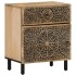 Mesita de noche madera maciza de mango 50x33x60
