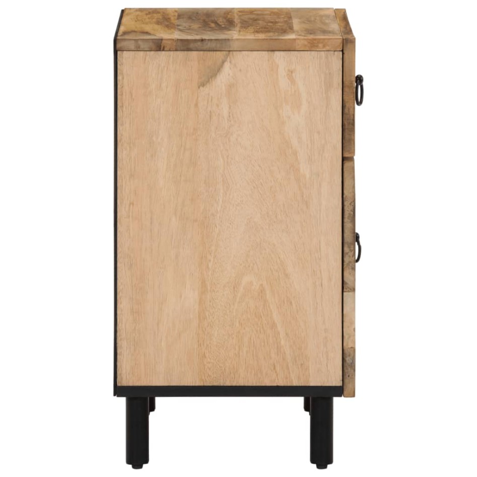 Mesita de noche madera maciza de mango 50x33x60