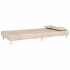 Sofá cama de 2 plazas con dos almohadas tela color