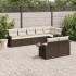 Set sofás de jardín 8 piezas y cojines ratán sintético