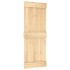 Puerta corredera con herrajes madera maciza de pino 80x210