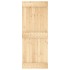 Puerta corredera con herrajes madera maciza de pino 80x210