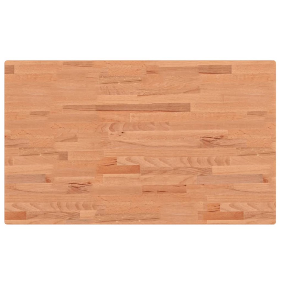 Tablero rectangular de madera maciza de haya 100x60x2,5