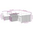 Set de muebles de jardín 9 pzas y cojines ratán sintético