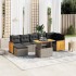 Set de sofás de jardín 8 pzas y cojines ratán sintético