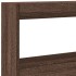 Cabecero de cama con luz LED marrón roble 200x17x102