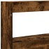 Cabecero de cama con luz LED roble ahumado 200x17x102