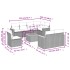 Set de muebles de jardín 9 pzas y cojines ratán sintético