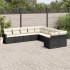Set de sofás de jardín 10 pzas cojines ratán sintético