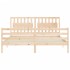 Estructura de cama de matrimonio con cabecero madera