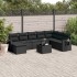 Set de sofás de jardín 8 piezas y cojines ratán sintético