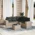 Set de sofás de jardín 6 pzas y cojines ratán sintético