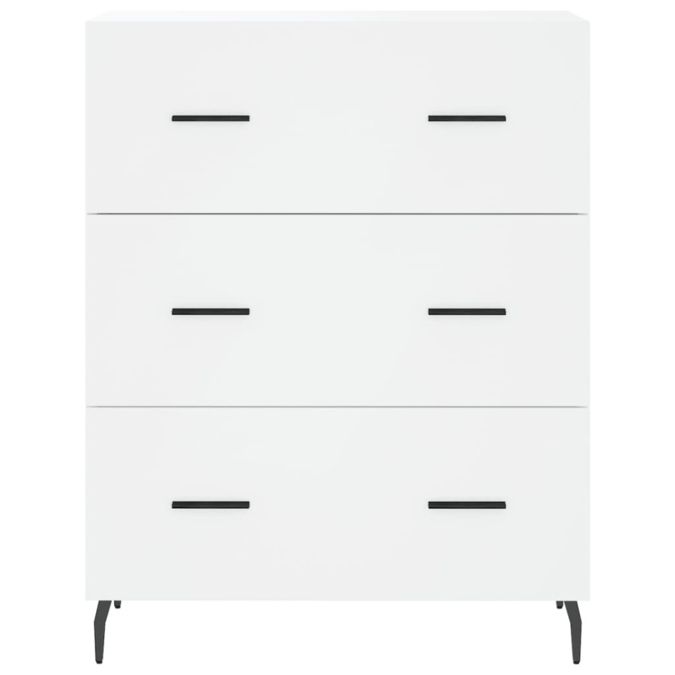 Aparador alto madera contrachapada blanco 69,5x34x180