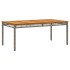 Set comedor jardín 7 pzas y cojines ratán sintético