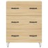 Aparador alto madera contrachapada color roble 69,5x34x180