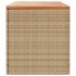 Caja de almacenaje jardín madera acacia ratán beige