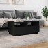 Mesa de centro con luces LED negro 90x49x40