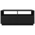 Mesa de centro con luces LED negro 90x49x40