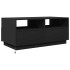 Mesa de centro con luces LED negro 90x49x40