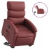 Sillón elevable eléctrico cuero artificial rojo