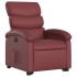 Sillón elevable eléctrico cuero artificial rojo