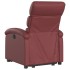 Sillón elevable eléctrico cuero artificial rojo
