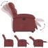 Sillón elevable eléctrico cuero artificial rojo