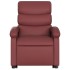 Sillón elevable eléctrico cuero artificial rojo