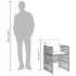 Set comedor de jardín 9 pzas cojines ratán sintético gris