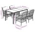 Set de muebles jardín 5 pzas con cojines ratán sintético