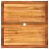 Mesa de jardín ratán sintético madera acacia negro 80x80x75