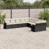 Set de sofás de jardín 10 pzas cojines ratán sintético