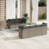 Set de sofás de jardín 8 pzas y cojines ratán sintético