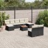Set de sofás de jardín 10 pzas cojines ratán sintético